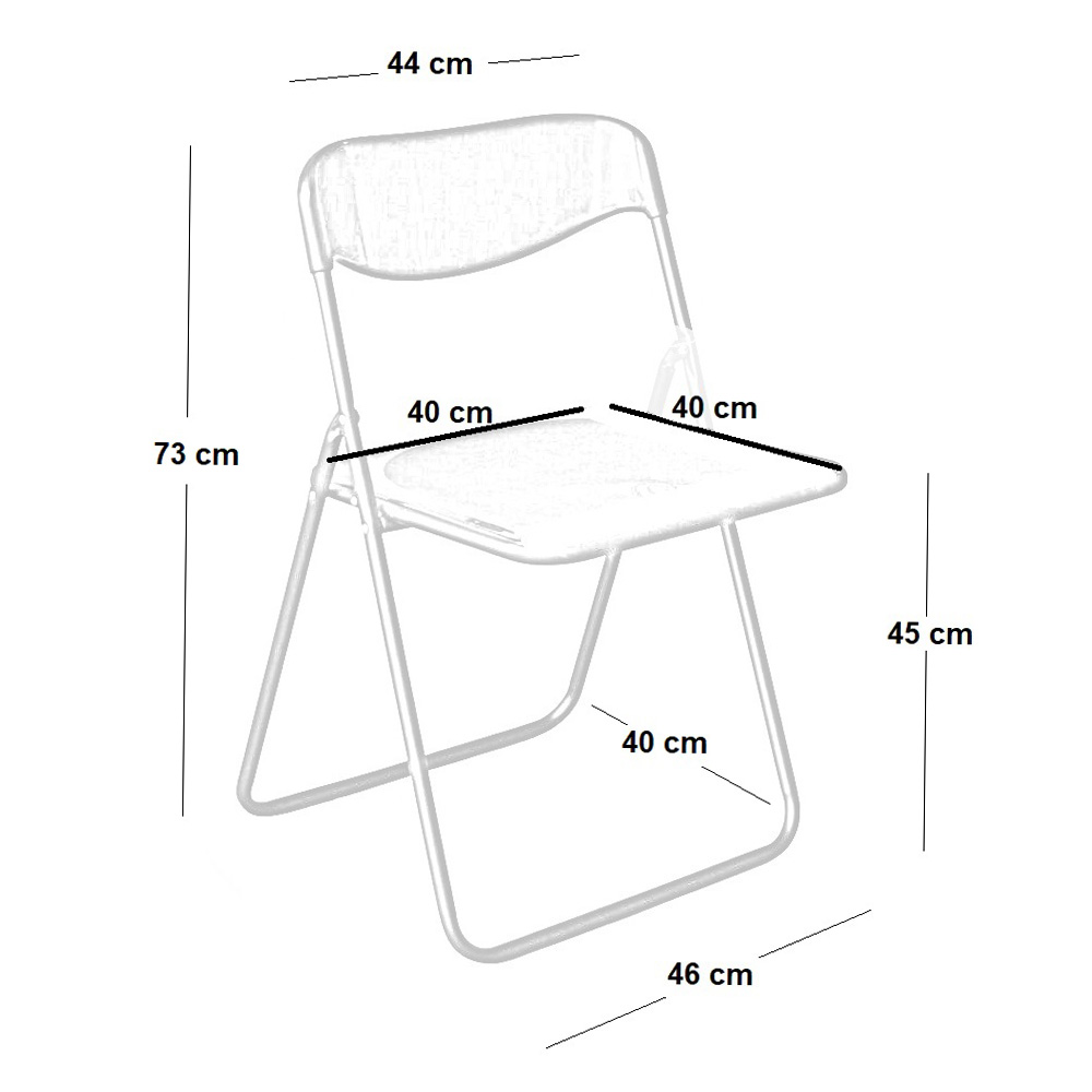 Sedia in plastica nera cross | Ok Affare Fatto