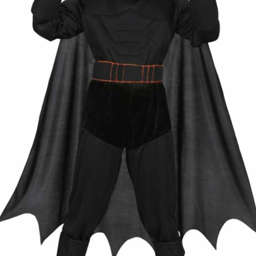costume vestito maschera di carnevale pipistrello nero